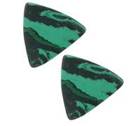 Abaodam 2pcs Green Emerald Large Triangle Guitar Picks Sturdy Finger Protecting Plectrums for Acoustic and Bass Guitar Accessories