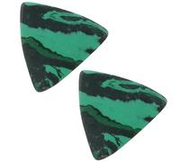 Abaodam 2Pcs Green Guitar Picks Durable Fingertip Guards for Enhanced Sound Clarity Ergonomic Design for Comfort for Guitar Bass and Banjo Players