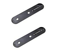 Abaodam 2pcs Guitar Control Plate Ge211a Standard Mounting Hole for 3-way Potentiometers Knobs Black