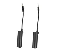 Abaodam 2pcs Guitar Effector Guitar Accessories Guitar Audio Interface Guitar Converter Device Guitar Cable Guitar Effects Interface Guitar Adapter Electric Guitar Amplifier Black Rubber