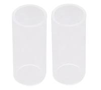 Abaodam 2pcs Guitar Finger Cots Glass Bottleneck Slide for Standard Guitar Slide Play Blues Music