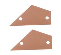 Abaodam 2pcs Guitar Fret Rocker Leveling Tool Accurate Fret Height Measurement Ruler for Guitars and Basses Essential Luthier Tool for Adjusting Truss Rod and Ensuring Level Golden