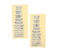 Abaodam 2pcs Guitar Fretboard Stickers with Scale Mapping Fit for Acoustic Electric Bass Guitars Color Coded Practice Decals for Beginner Learning and Technique Improvement