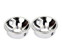Abaodam 2pcs Guitar Jack Plate Electrosocket Plate for Electric Guitars Construction Compatible Metric Threaded Jack Sockets