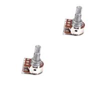 Abaodam 2pcs Guitar Potentiometer Mnk Dual Audio Taper Potentiometers for Volume Control Long Knurled Split Shaft for Electric Guitar Amplifiers