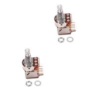 Abaodam 2pcs Guitar Potentiometer Split Shaft Control for Electric Guitar Volume and Tone Easy to Install Replacement Part for Active Pickups Model