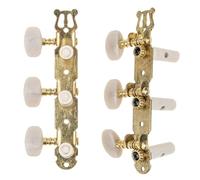 Abaodam 2pcs Guitar Replacement Pegs Geared Tuning Keys with Golden Metal and Plastic Construction Featuring Easy to Disassemble Design and Quick Precise Tuning for Acoustic and Classical