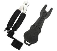 Abaodam 2pcs Guitar String Cutter and Bridge Pin Puller Tool Accessory Made of Abs and Stainless Steel, Compatible with Banjo and Mandolin on Stage or Home Use, Essential Guitar