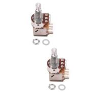 Abaodam 2pcs Guitar Volume Potentiometer Split Shaft Pot Logarithmic Pot for Electric Guitar Audio Potentiometers