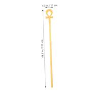 Abaodam 2pcs Halloween Egyptian Pharaoh Scepter Cane Intricate Snake Design Walking Stick for Costume Party Cosplay Prop for Ancient Themed Events and Masquerades