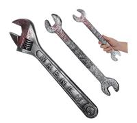 Abaodam 2pcs Halloween Fake Wrench Plastic Bloody Spanner Party Decoration Haunted House Prop Tricky for Prank Parties and Spooky Photo Scenes