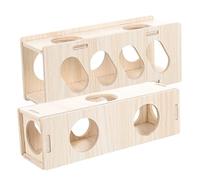 Abaodam 2Pcs Hamster Tunnel Hideout Safe Smooth Surface for Hamsters Chinchillas Pets Fun Digging for Home Play Encourages Healthy Environment