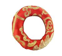 Abaodam 2pcs Handmade Buddhist Bowl Sound Bowl Pads Meditation Prayer Healing Random Color