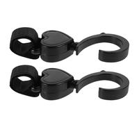 Abaodam 2PCS Heart-Shaped Rotatable Stroller Hooks Clips, Universal Pram Hanger Hooks for Bags, Buggy Shopping Clip Accessories for Pushchair and Car Bag Hanging