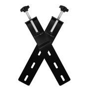Abaodam 2pcs Heavy Duty Desktop Pegboard Clamp Bracket, Iron Table Edge Mount with Adjustable 1-7cm Thickness, Black, Versatile Office Use for Home Office Organization