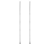 Abaodam 2Pcs Heavy Duty Iron Foosball Poles with Safety Caps Upgrade Your Foosball Table for Exciting Gameplay Simple Installation