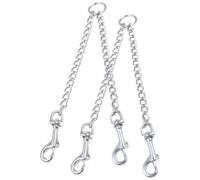 Abaodam 2pcs Heavy Duty Metal Dog Collar Safety Clips Buckle Replacement Harness Clips for Leash Connectors, Safe for Pets, for Working with Large Strong Dogs