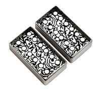 Abaodam 2pcs Hollow Out Pickup Covers for Electric Guitar Elegant Design Easy Installation Compatible Instruments Decorative Protective Covers