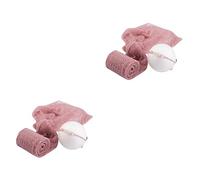 Abaodam 2pcs Infant Photography Blanket Soft Mohair Wrap Photo Props Baby Swaddle Headdress Set