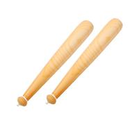 Abaodam 2pcs Inflatable Baseball Bat PVC Wood Grain for Safe Soft Blow Up Bat Party Favors Easy to Inflate Lightweight for Group Fun and Sports Activities