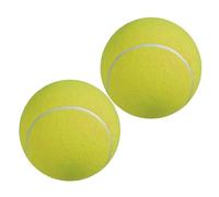 Abaodam 2Pcs Inflatable Outdoor Tennis Balls Large Rubber Pet Balls with Gas Needle Flexible Signature Play for Dogs