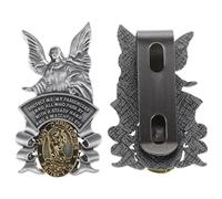 Abaodam 2pcs Inspirational Guardian Angel Car Visor Clip - Religious Travel Blessing Charm for New Drivers and Family, Decorative Sun Visor Accessory for Driving Safety