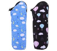 Abaodam 2pcs Insulated Nursing Bottle Bags with Sturdy Handle and Cut Resistant Polyester Material, Portable Milk Bottle Storage Pouches for Outdoor and Everyday Lunch Bag Use