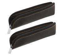 Abaodam 2pcs Insulin Pen Bag Pouch for Men and Women, Waterproof Pu Leather Mini Storage Case with Multifunctional Compartments, Sl lack Pen Holder for Daily Use and Travel