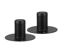 Abaodam 2pcs Iron Speaker Base Mounting Stand Bracket 108mm x 60mm Metal Speaker Stand Stage Mount for Home Audio Stability Replacement