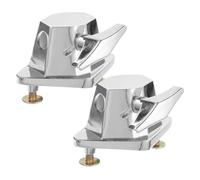 Abaodam 2pcs Iron Tom Stand Base Floor Drum Leg Clamp Holder Mount Bracket for Tom Drum Kit Percussion Instrument Parts