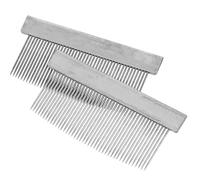 Abaodam 2pcs Iron Violin Bow Hair Combs Metal Horsehair Combing Tools for Violin and Erhu Bow Maintenance Accessories