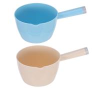 Abaodam 2pcs Japanese Style Kitchen Ladle Set, Large Capacity Pp Water Ladle with Simple and Practical Design, Household Water Scoop for Cooking and Watering Flowers