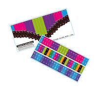 Abaodam 2pcs Kalimba Note Decals Keys Thumb Piano Stickers for Easy Chord Playing Visual Guide for Beginners Enhance Your Kalimba Experience