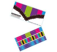Abaodam 2pcs Kalimba Note Stickers Key Thumb Piano Easy Apply Scale Decals for Beginners Playing Technique and Chord Learning