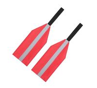 Abaodam 2Pcs Kayak Reflective Safety Flags with Oxford Cloth Material Lightweight Towing Flags for Kayak Trailer Visibility Enhanced Red Vertical Stripes