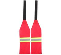 Abaodam 2Pcs Kayak Safety Flags Lightweight Reflective Towing Flags for Canoes Boats Trucks Durable Red Oxford for Enhanced Visibility for Safety Travel