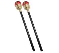 Abaodam 2pcs King Scepter Plastic Halloween Cosplay Prop Royal Wand Role Play Accessory for Costume Party Theater Pretend Play