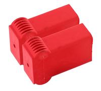 Abaodam 2pcs Ladder Protective Covers Silicone Anti-skid No Tool Required Ladder Protector Caps for Home Safety