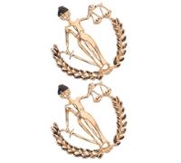 Abaodam 2Pcs Lapel Pins for Men, Gold Tone Lawyer Brooches, Coat Brooch Accessories for Legal Professionals and Justice Advocate