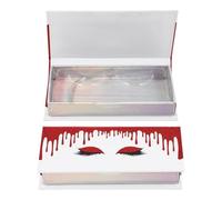 Abaodam 2pcs Large Capacity False Eyelash Storage Boxes with Delicate Pattern Paper Material Eyelash Packaging Case and Keep Them Tidy for Travel Or Home Use