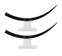 Abaodam 2pcs Large Eyelash Extension Training Model with Natural False Lashes B C Curl, Plastic Material, Realistic Simulation and Multiple Curvature Options for Makeup Training and Salon