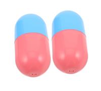 Abaodam 2pcs Large Pill Shaped Keepsake Storage Boxes for Boys and Girls 9x18cm Plastic Capsule Containers with Lid Creative Wedding Birthday Memory Party Favors
