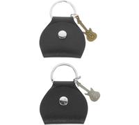 Abaodam 2pcs Leather Guitar Pick Holder Keychain Case Plectrum Storage Bag Organizer for Various Pick Convenient for Guitarists Ideas