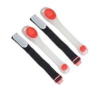 Abaodam 2pcs LED Light Up Wrist Bands Safety Arm Bands for High Visibility Running Jogging and Outdoor Activities Durable and Odorless Reflective Design for Ankle Wrist Use