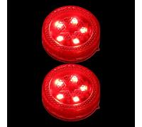Abaodam 2pcs LED Trailer Marker Lights, Red 5-led Side Tail Lights for Camper, Truck, and Car, Wireless Safety Anti-collision Rear Warning Lamps for Towing and Trailer Use