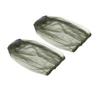 Abaodam 2pcs Lightweight Breathable Gauze Mosquito Head Net Hat with Face Mesh for Outdoor Fishing and Hiking, Portable Foldable Insect Protection Cover