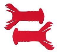 Abaodam 2pcs Lobster Shape Ice Pop Holders with Neoprene Insulator Sleeves, Reusable Ice Candy Stick Covers to Keep Fingers Warm, for Parties and DIY Projects