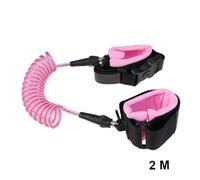 Abaodam 2PCS Lost Wristband Safety Bracelet with Lock Rotating Head Pink Traction Strap for Comfortable Hand Link for Crowded Outings and Public Places