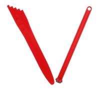 Abaodam 2pcs Magnetic Lid Lifter Canning Tool Kit Bubble Remover and Measuring Device, Red Pp PVC Magnet Material, Effortlessly Lift Canning Lids and Keep Hands Clean, Essential Home