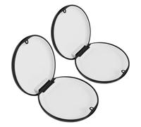 Abaodam 2pcs Magnetic Retainer Case Clear Aligner Storage Box with Secure Closure Portable Denture Bath Cup for Braces Cleaning Travel Compact Mouth Guard Holder